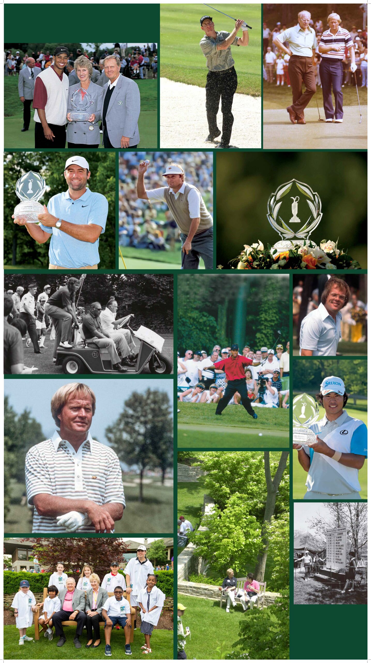 Photo array - 50 years of the Memorial Tournament
